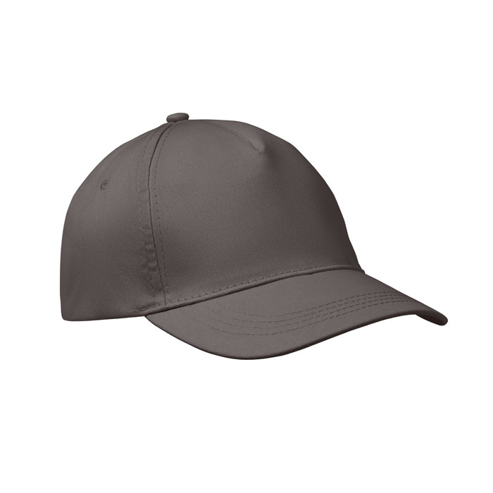 BUZZ - 5 Panel baseball cap 160 gr/m - Stone Grey