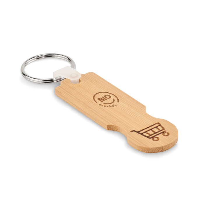 COMPRAS - Bamboo euro token key ring