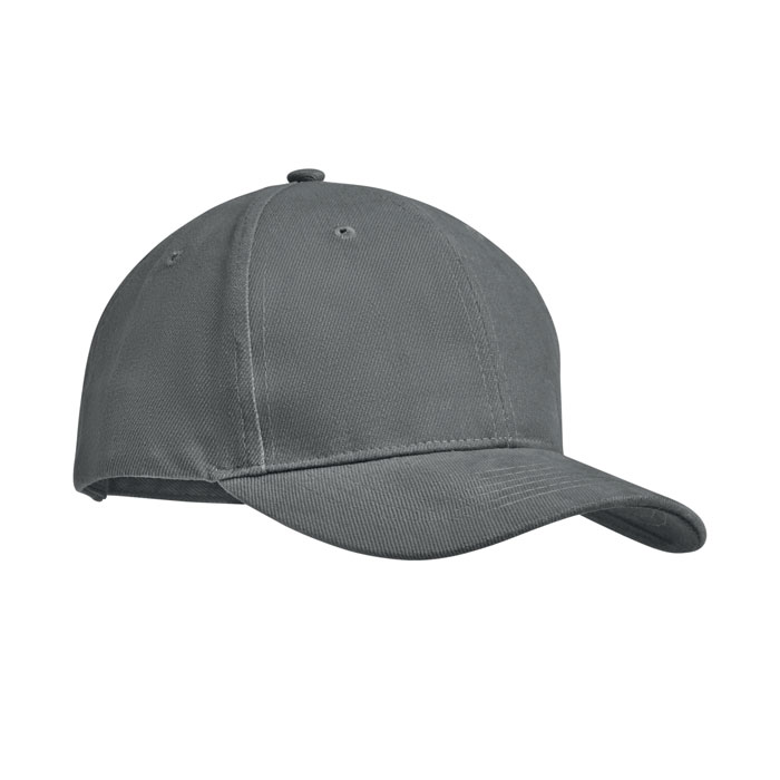 TEKAPO - 6 panel baseball cap 270 gr/m - Grey