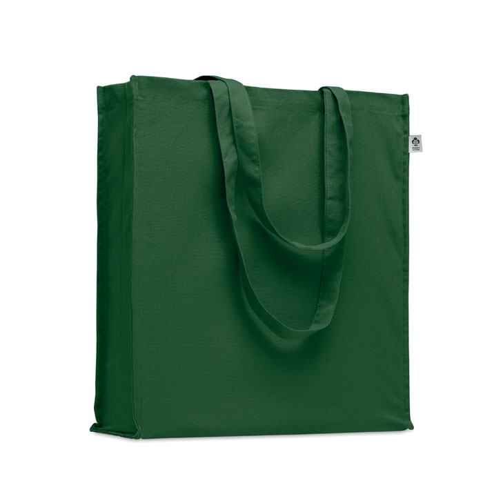 BENTE COLOUR - Organic cotton shopping bag - Dark Green
