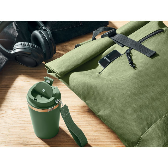 IREA - 600Dpolyester rolltop backpack