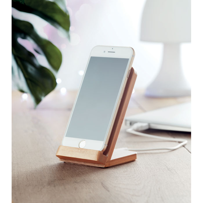 WIRESTAND - Bamboo wireless charge stand5W