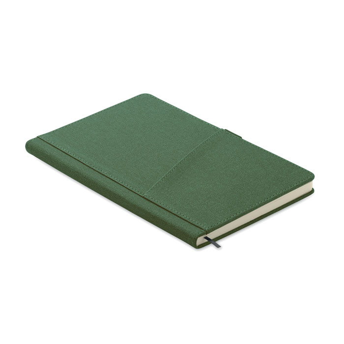 CINCO - A5 notebook PU front pocket - Dark Green