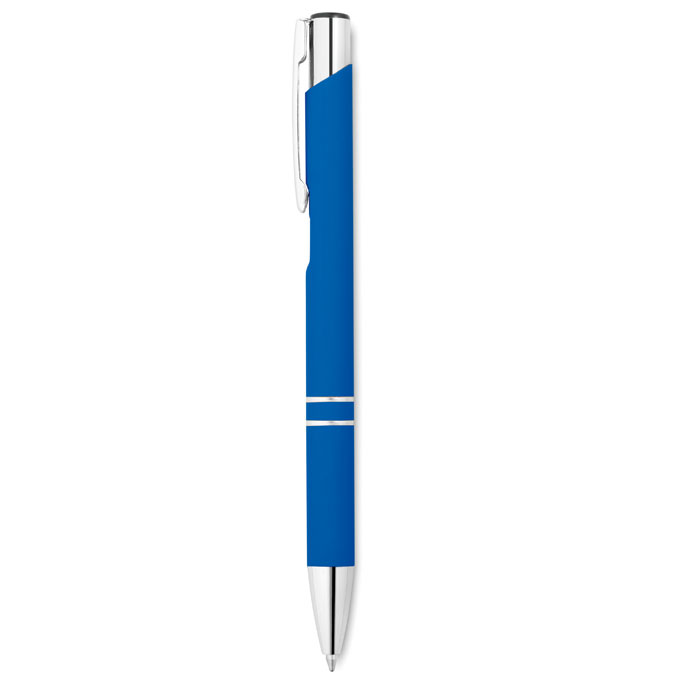 AOSTA - Ball pen in rubberised finish - Royal Blue