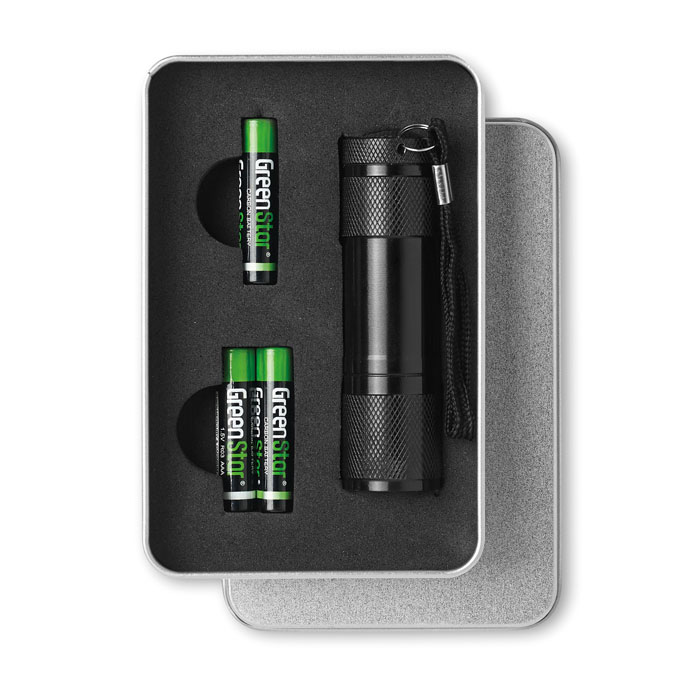 LED PLUS - LED torch in tin box