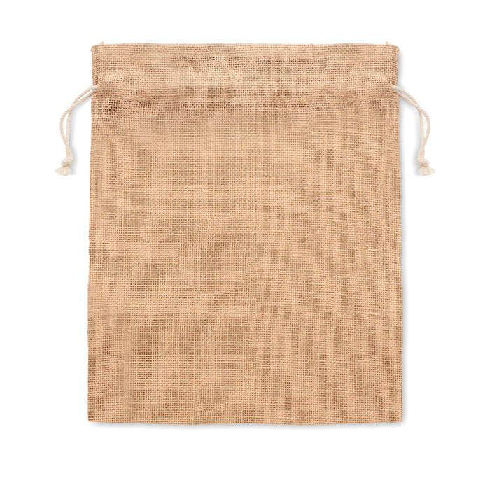 JUTE SMALL - Small jute gift bag 14 x 22 cm