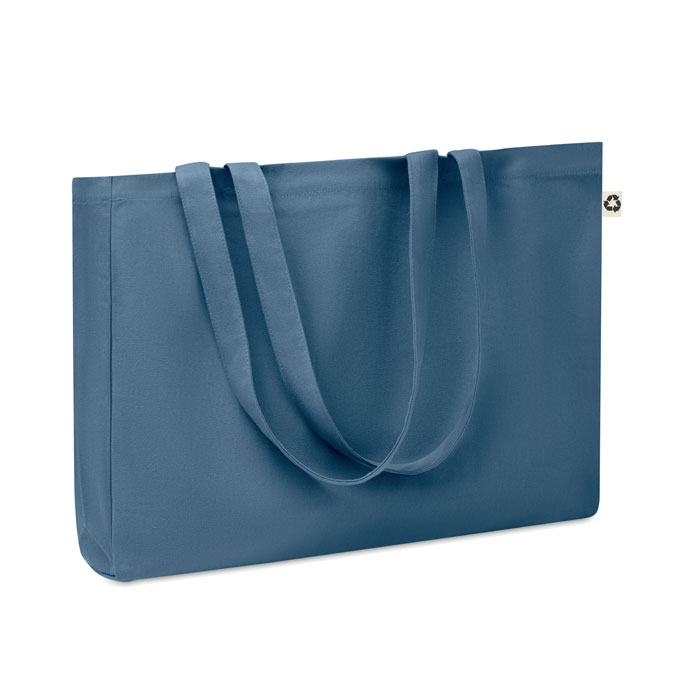 RESPECT COLOURED - Canvas Recycled bag 280 gr/m² - Blue