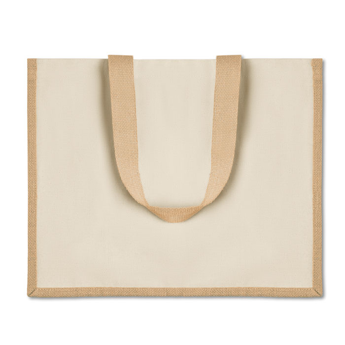 CAMPO DE FIORI - Jute and canvas shopping bag