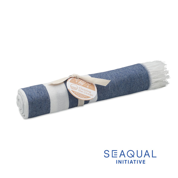 WAVE - SEAQUAL® hammam towel 100x170 - Blue