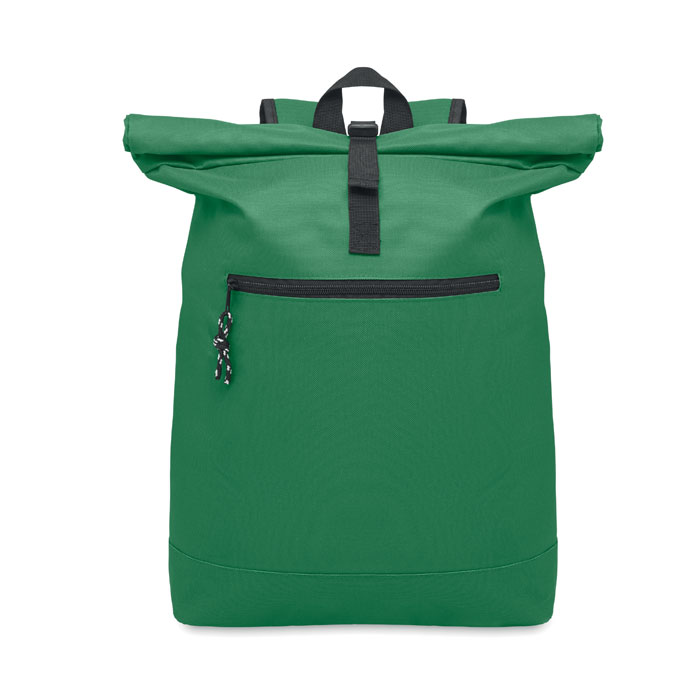 IREA - 600Dpolyester rolltop backpack - Dark Green