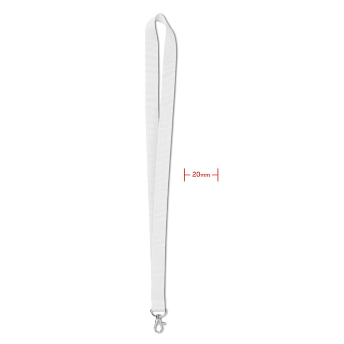 SIMPLE LANY - Lanyard 20 mm - White