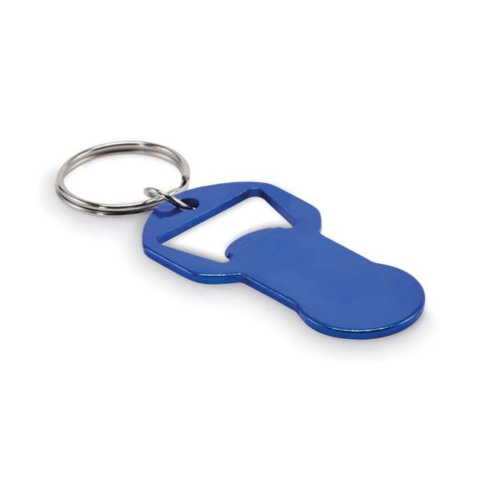 CLAVE - Recycled aluminium bottle opener k - Blue