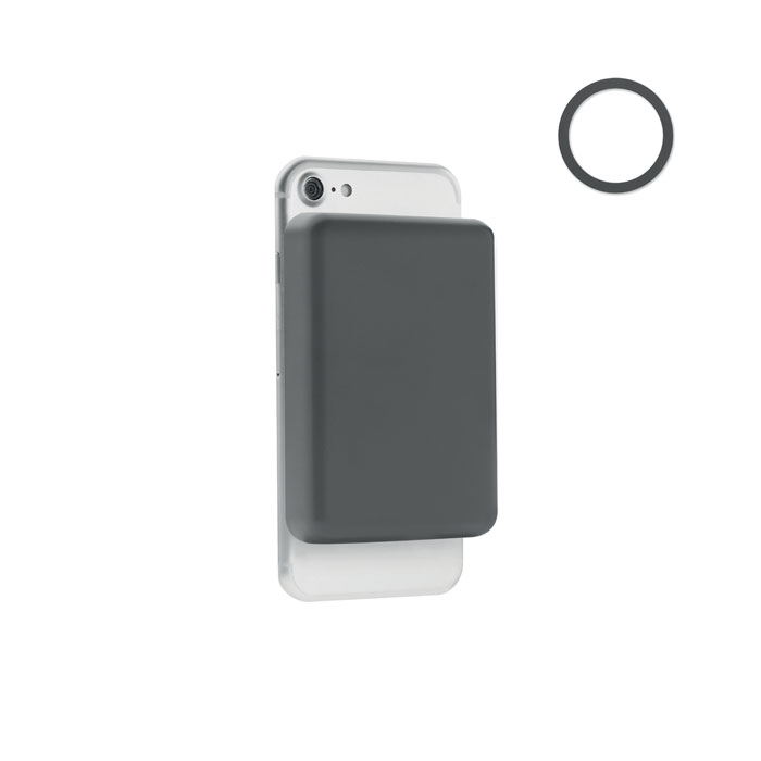 DOUBLETIC - Magnetic Powerbank 5000mAh 15W - Stone Grey
