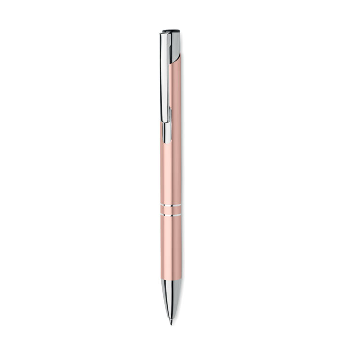 BERN RA - Recycled aluminium ball pen - Beige/Red