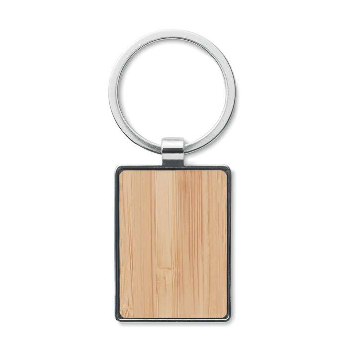 BENDIGO - Rectangular key ring bamboo