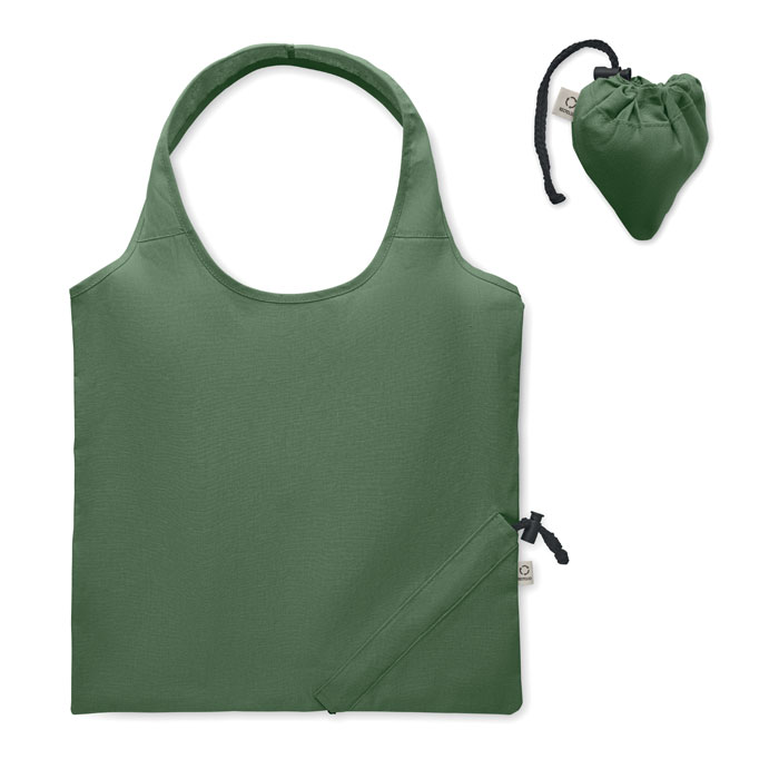 CARRIE COLOUR - Foldable shopping bag 140 gr/m² - Dark Green