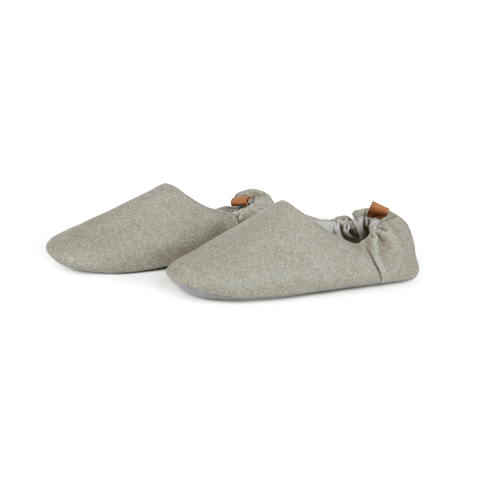 VINGA Moulton RCS RPET slippers S/M - green, timber wolf (± PMS 15-1306 TPG/ ± PMS 17-1310 TPG)