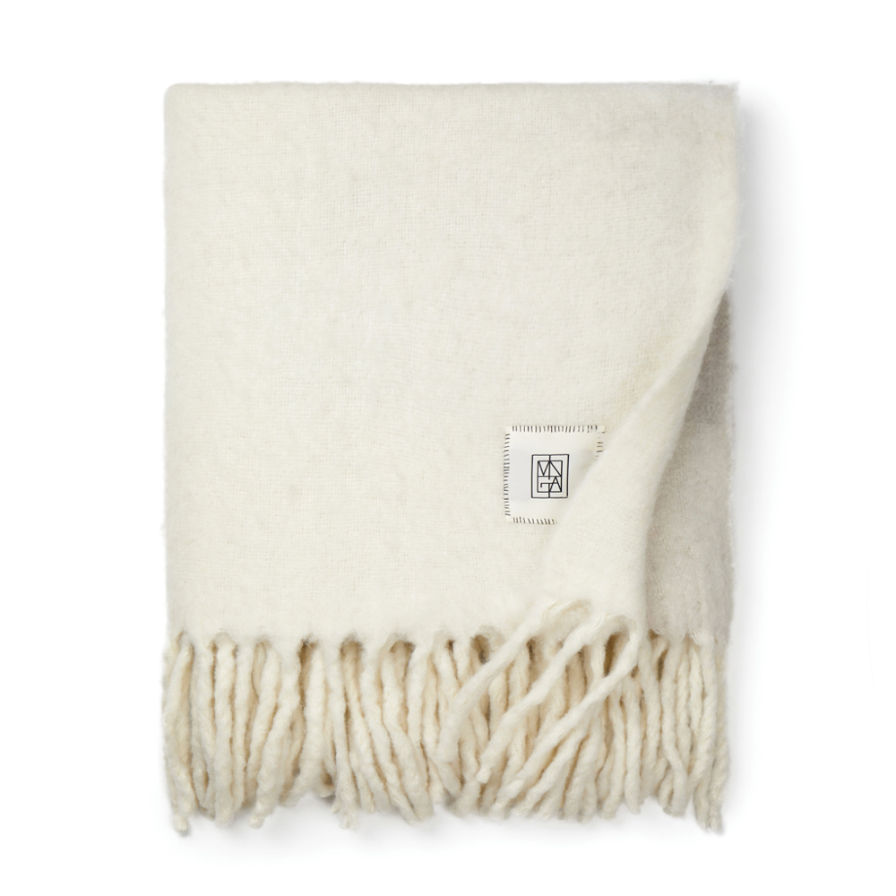 Vinga Saletto wool blend blanket - beige, beige (± PMS 11-0606 TCX/ ± PMS 15-0000 TCX)