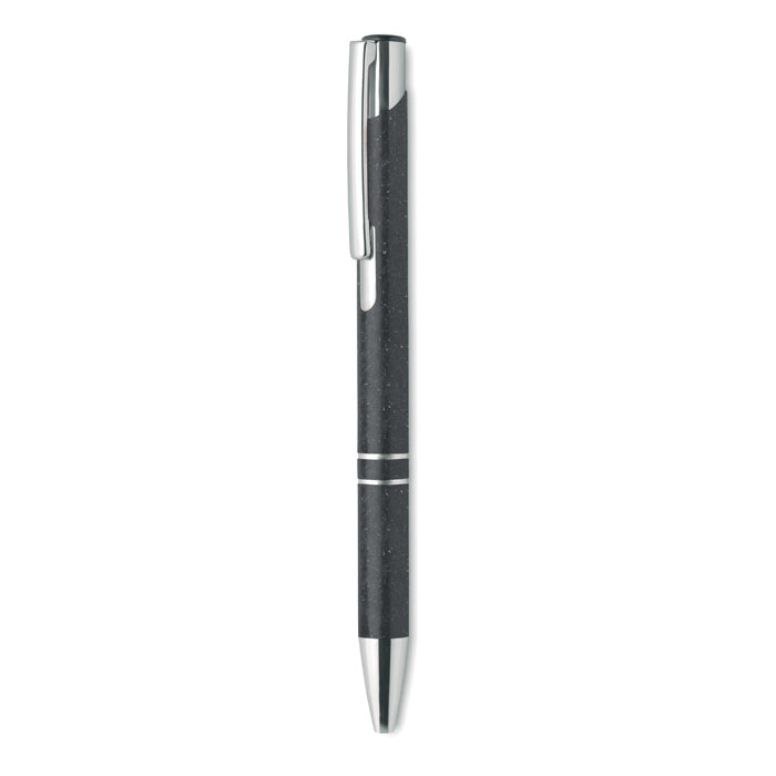 BERN PECAS - Wheat Straw/ABS push type pen - Black