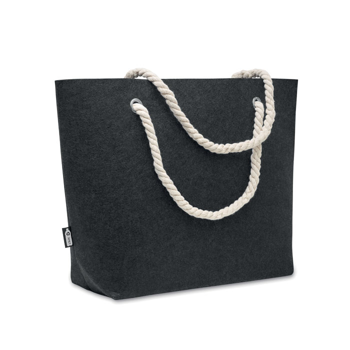 FELTSEA - RPET felt beach bag - Stone Grey