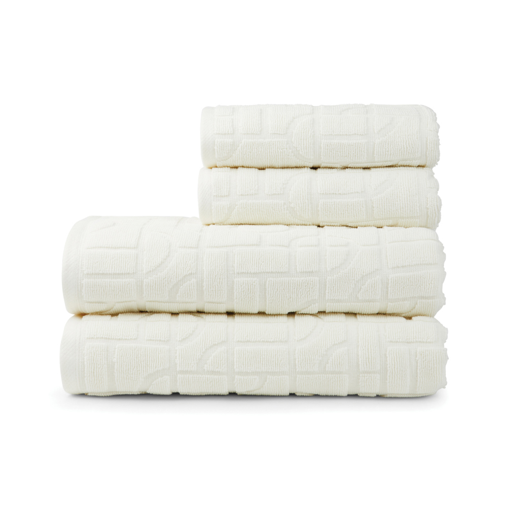 VINGA Verso OCS organic cotton towel, 4 pcs set - natural (± PMS 11-0701 TCX)