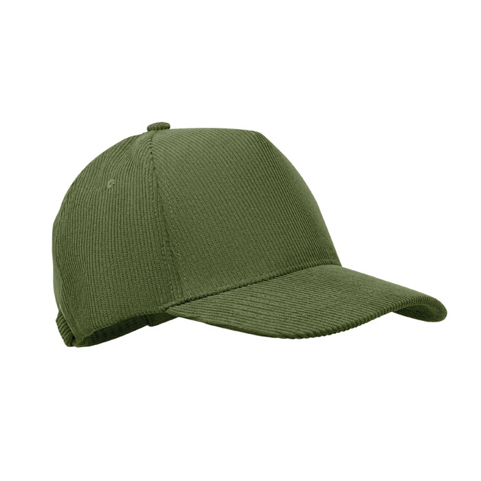 WALE - Corduroy 5 panel baseball cap - Army Green