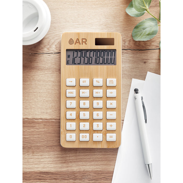 CALCUBIM - 12 digit bamboo calculator