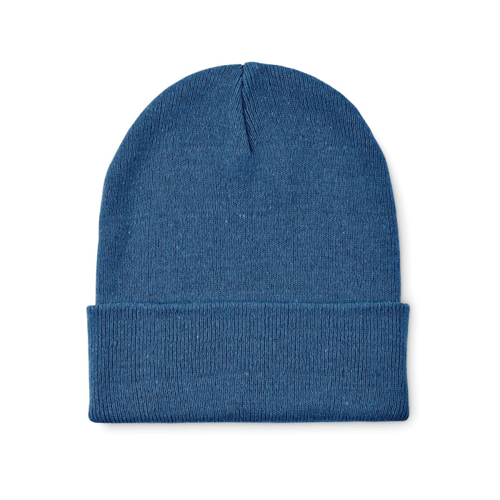 BEANIX - Knitted beanie with cuff - Blue