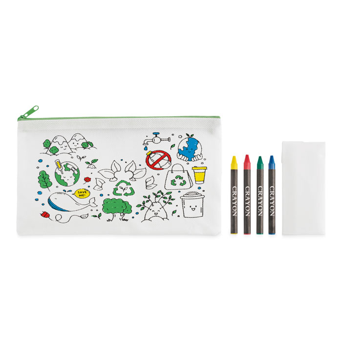 CRAY - Pencil case with 4 crayons