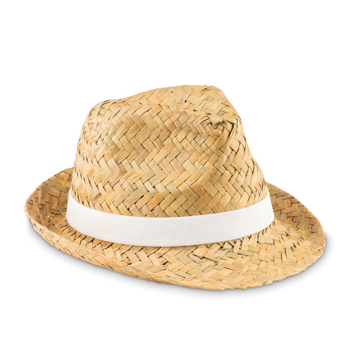 MONTEVIDEO - Natural straw hat - White