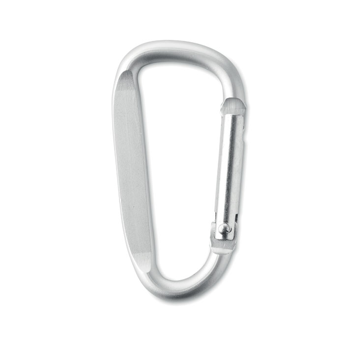 GANCHO - Carabiner clip in aluminium. - Matt Silver