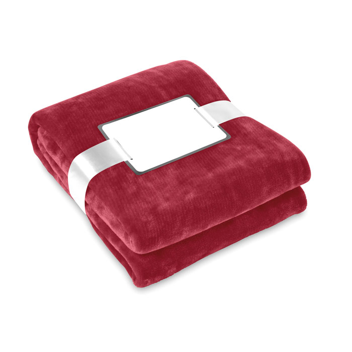 DAVOS - Blanket flannel - Burgundy