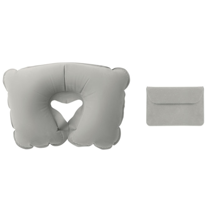 TRAVELCONFORT - Inflatable pillow in pouch - Grey