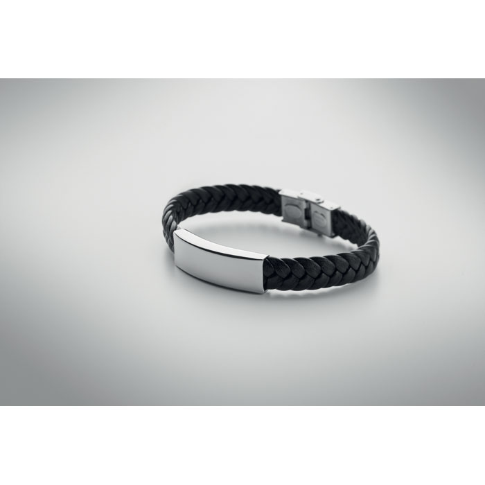 FAULET - Braided faux leather bracelet