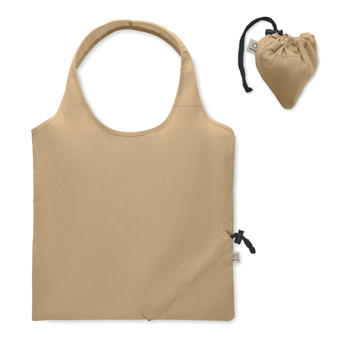 CARRIE COLOUR - Foldable shopping bag 140 gr/m² - Khaki