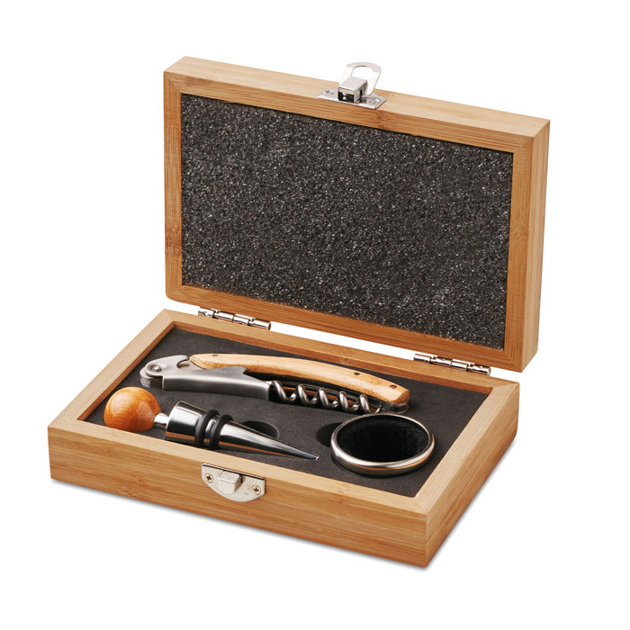 SONOMA - Wine set in bamboo box
