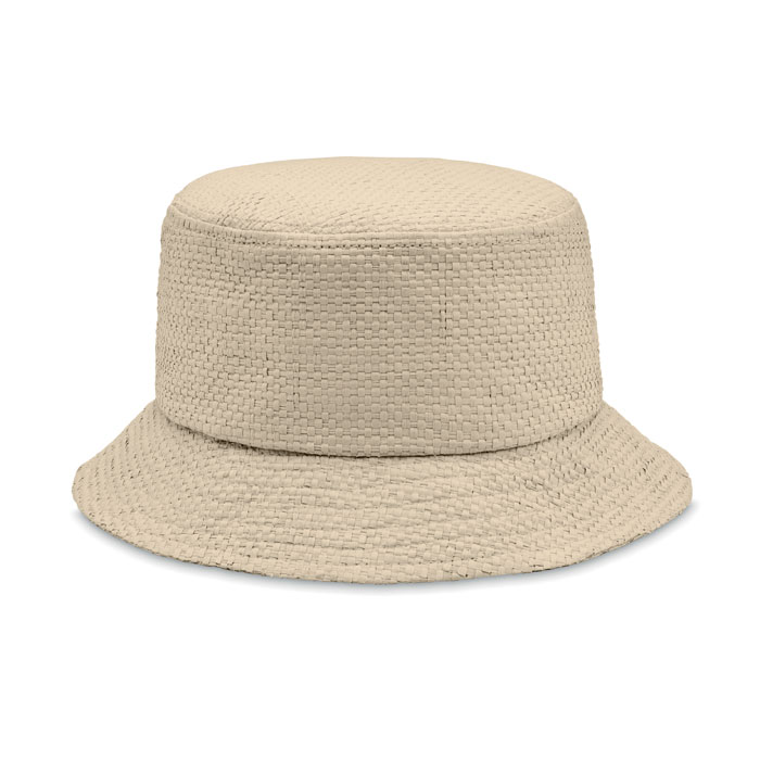 BILGOLA+ - BUCKET HAT PAPER STRAW - Beige