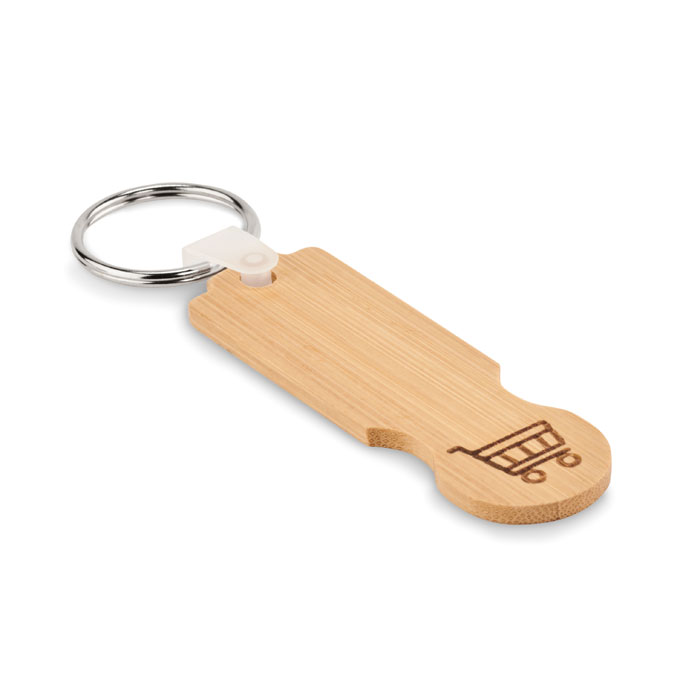 COMPRAS - Bamboo euro token key ring