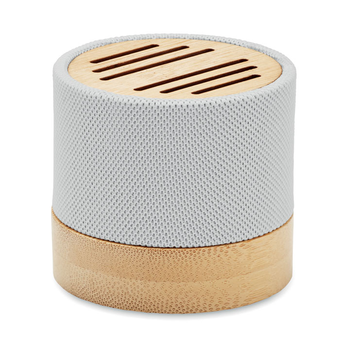 BOOL - Bamboo RPET wireless speaker - White