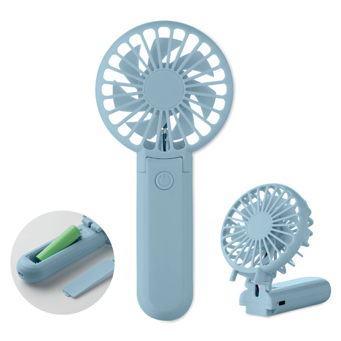 IBERA - Portable foldable fan - Baby Blue