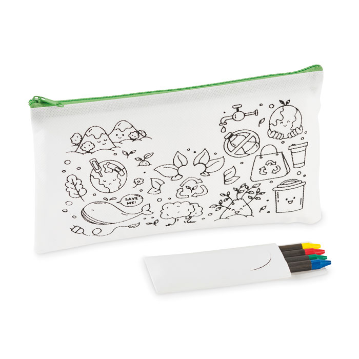 CRAY - Pencil case with 4 crayons