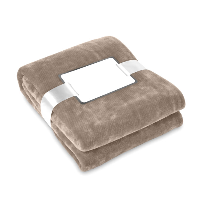 DAVOS - Blanket flannel - Khaki