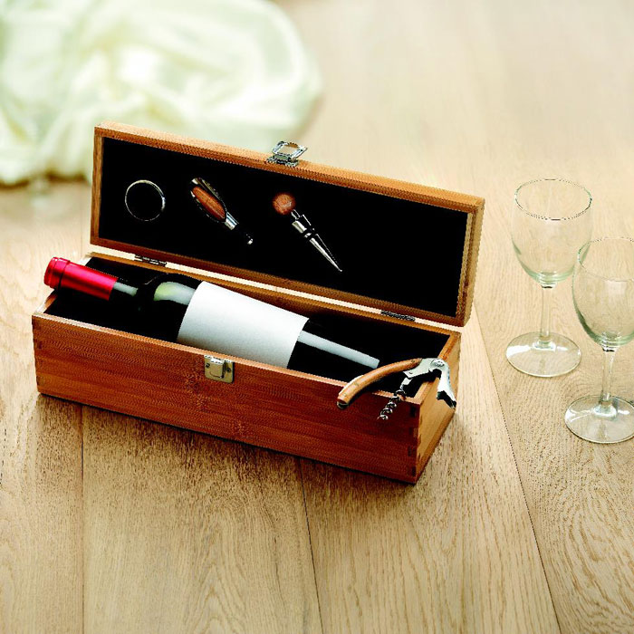 TARDOR - Wine set in bamboo box