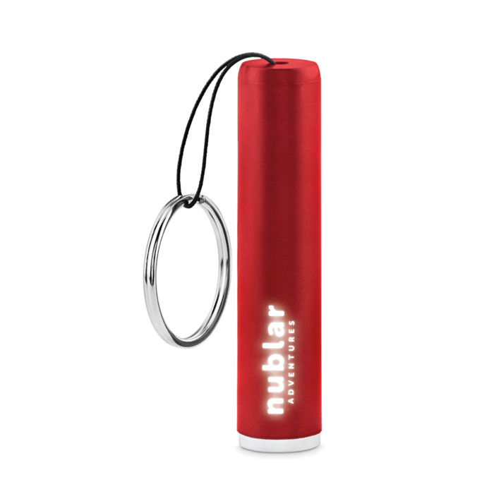 SANLIGHT - Plastic light up logo torch - Red
