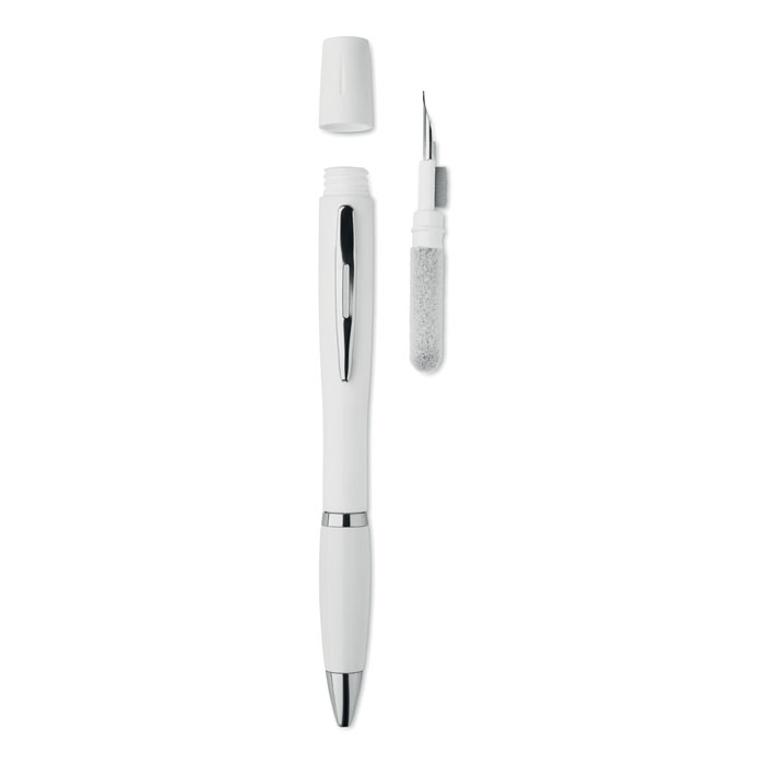 KLEEN SET - Pen with TWS cleaning set - White