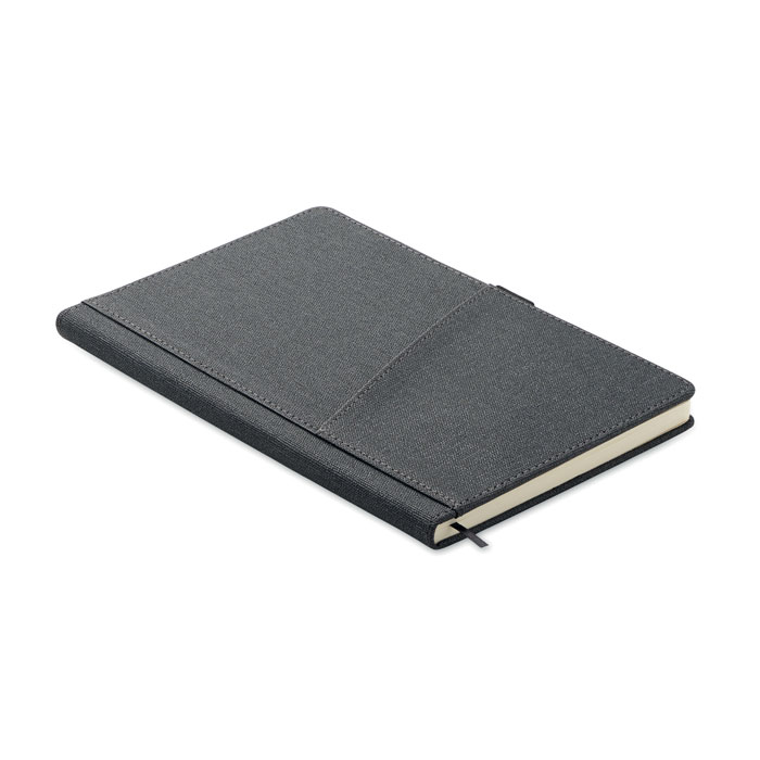 CINCO - A5 notebook PU front pocket - Stone Grey