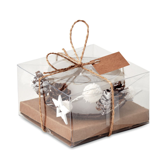 BOUGIE - Christmas candle holder - White