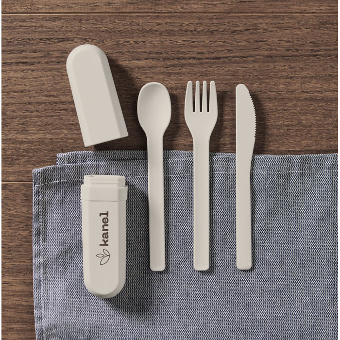 BITEFUL - Cutlery set and case in PLA
