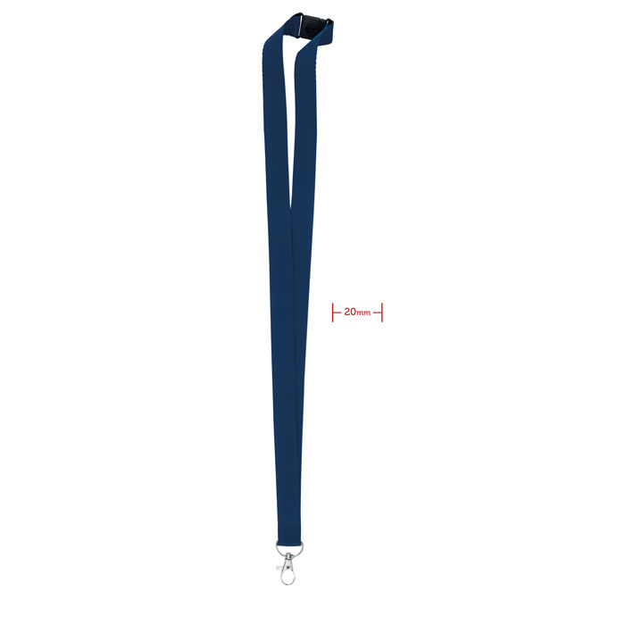 PANY - Lanyard with metal hook 20 mm - Blue