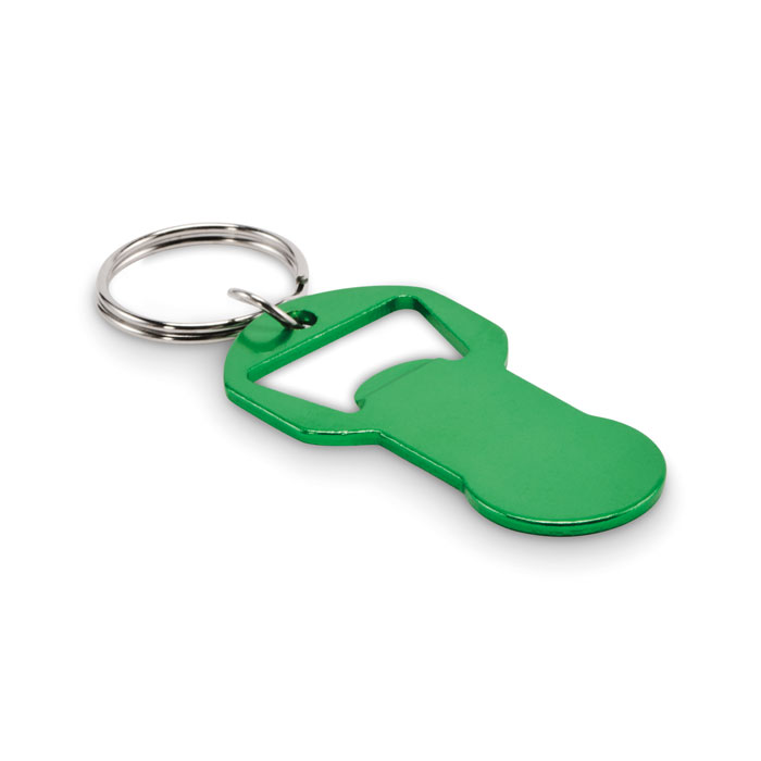 CLAVE - Recycled aluminium bottle opener k - Green